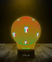 Lampka LED 3D Plexido z Nadrukiem Piłka Nożna Reprezentacja Włochy Euro 2024