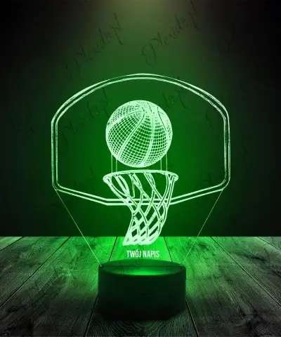 Lampka LED 3D Plexido Kosz do koszykówki - 1