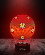 Lampka LED 3D Plexido z Nadrukiem Piłka Nożna Reprezentacja Szkocja Euro 2024