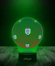 Lampka LED 3D Plexido z Nadrukiem Piłka Nożna Reprezentacja Anglia Euro 2024
