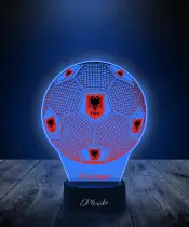 Lampka LED 3D Plexido z Nadrukiem Piłka Nożna Reprezentacja Albania Euro 2024 - 2