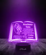 Lampka LED Plexido Dzień Ojca Prezent dla Taty Księga - 2