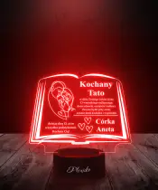 Lampka LED Plexido Dzień Ojca Prezent dla Taty Księga