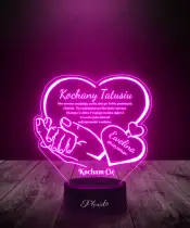 Lampka LED Plexido Dzień Ojca Upominek dla Taty Serduszko - 2