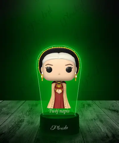 Lampka LED 3D Plexido z Nadrukiem Gra o Tron Ród Smoka Rhaenyra