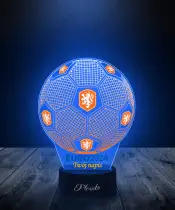 Lampka LED 3D Plexido z Nadrukiem Piłka Nożna Reprezentacja Holandia Euro 2024