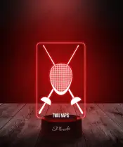 Lampka LED 3D Plexido Igrzyska Olimpijskie Szermierka Szpady
