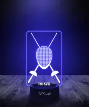 Lampka LED 3D Plexido Igrzyska Olimpijskie Szermierka Szpady