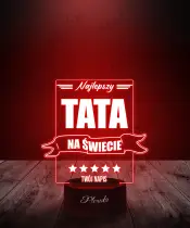 Lampka LED Plexido Prezent Na Dzień Ojca Najlepszy Tata Na Świecie