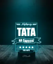 Lampka LED Plexido Prezent Na Dzień Ojca Najlepszy Tata Na Świecie