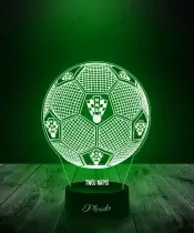 Lampka LED 3D Plexido Piłka Nożna Reprezentacja Chorwacji Euro 2024