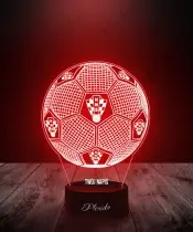 Lampka LED 3D Plexido Piłka Nożna Reprezentacja Chorwacji Euro 2024