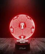 Lampka LED 3D Plexido Piłka Nożna Reprezentacja Reprezentacja Włochy Euro 2024