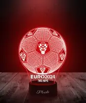 Lampka LED 3D Plexido Piłka Nożna Reprezentacja Chorwacja Euro 2024 - 2