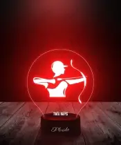 Lampka LED 3D Plexido Igrzyska Olimpijskie Dyscyplina Łucznictwo - 2