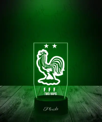 Lampka LED 3D Plexido Piłka Nożna Reprezentacja Francji Euro 2024 - 1