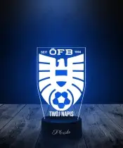 Lampka LED 3D Plexido Piłka Nożna Reprezentacja Austria Euro 2024 - 3