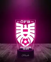 Lampka LED 3D Plexido Piłka Nożna Reprezentacja Austria Euro 2024 - 3