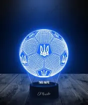 Lampka LED 3D Plexido Piłka Nożna Reprezentacja Ukrainy - 1