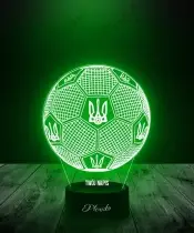 Lampka LED 3D Plexido Piłka Nożna Reprezentacja Ukrainy - 2