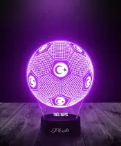 Lampka LED 3D Plexido Piłka Nożna Reprezentacja Turcja - 1