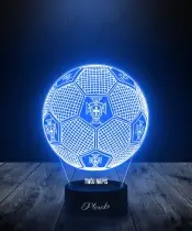 Lampka LED 3D Plexido Piłka Nożna Reprezentacja Portugalia - 3