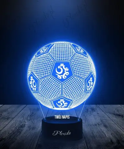 Lampka LED 3D Plexido Piłka Nożna Reprezentacja Polska - 1