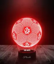 Lampka LED 3D Plexido Piłka Nożna Reprezentacja Polska - 3