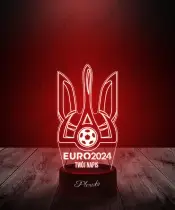 Lampka LED 3D Plexido Piłka Nożna Reprezentacja Ukraina Euro 2024 - 1