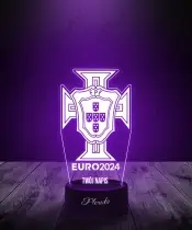 Lampka LED 3D Plexido Piłka Nożna Reprezentacja Portugalia Euro 2024 - 2