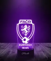 Lampka LED 3D Plexido Piłka Nożna Reprezentacja Czechy Euro 2024 - 3