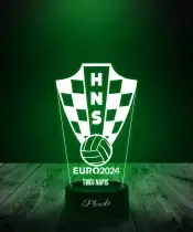 Lampka LED 3D Plexido Piłka Nożna Reprezentacja Chorwacja Euro 2024 - 2
