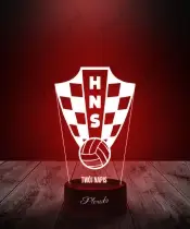 Lampka LED 3D Plexido Piłka Nożna Reprezentacja Chorwacja - 3