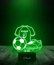 Lampka LED 3D Plexido Piłka Nożna Strój Piłkarsk Imię - 3