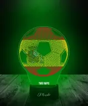 Lampka LED 3D Plexido z Nadrukiem Piłka Nożna Hiszpania Flaga - 2