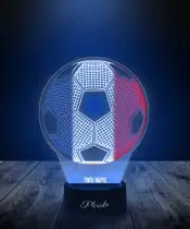 Lampka LED 3D Plexido z Nadrukiem Piłka Nożna Francja Flaga - 1