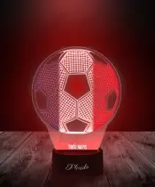 Lampka LED 3D Plexido z Nadrukiem Piłka Nożna Francja Flaga - 2