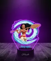 Lampka LED 3D Plexido z Nadrukiem Bajka Vaiana Moana - 3