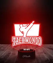 Lampka LED 3D Plexido Igrzyska Olimpijskie Dyscyplina Taekwondo Sport