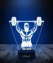 Lampka LED 3D Plexido Igrzyska Olimpijskie Podnoszenie Ciężarów Sport