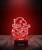 Lampka LED 3D Plexido Bajka Gra Sonic Postać