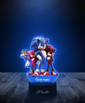 Lampka LED 3D Plexido z Nadrukiem Bajka Gra Sonic Postacie - 2