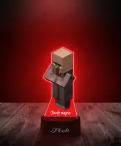 Lampka LED Plexido z Nadrukiem Gra Minecraft Villager