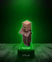 Lampka LED Plexido z Nadrukiem Gra Minecraft Villager - 3