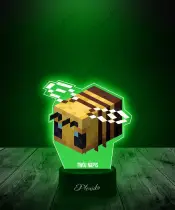 Lampka LED Plexido z Nadrukiem Gra Minecraft Pszczoła - 3