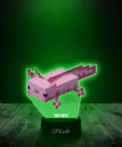 Lampka LED Plexido z Nadrukiem Gra Minecraft Axolotl - 3