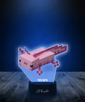 Lampka LED Plexido z Nadrukiem Gra Minecraft Axolotl - 2