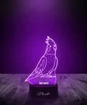 Lampka LED 3D Plexido Prezent Ptak Nimfa Papuga
