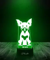 Lampka LED 3D Plexido Pies Chihuahua