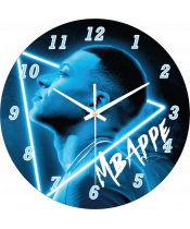 zegar_ścienny_dla_dzieci_plexido_mbappe_piłkarz